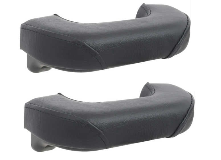 OER Black Armrest Set With Mounting Screws 1947-1955 Chevy and GMC Pickup Trucks