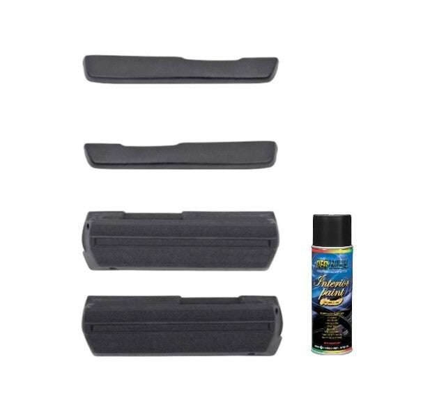 OER Armrest Base/Pad Set With Dark Blue Paint For 1968-70 Impala Caprice Malibu