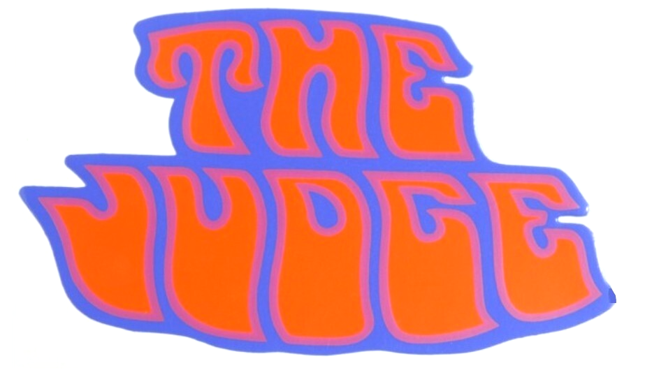 Orange on Blue The Judge Fender Decal For 1970-1971 Pontiac GTO Models