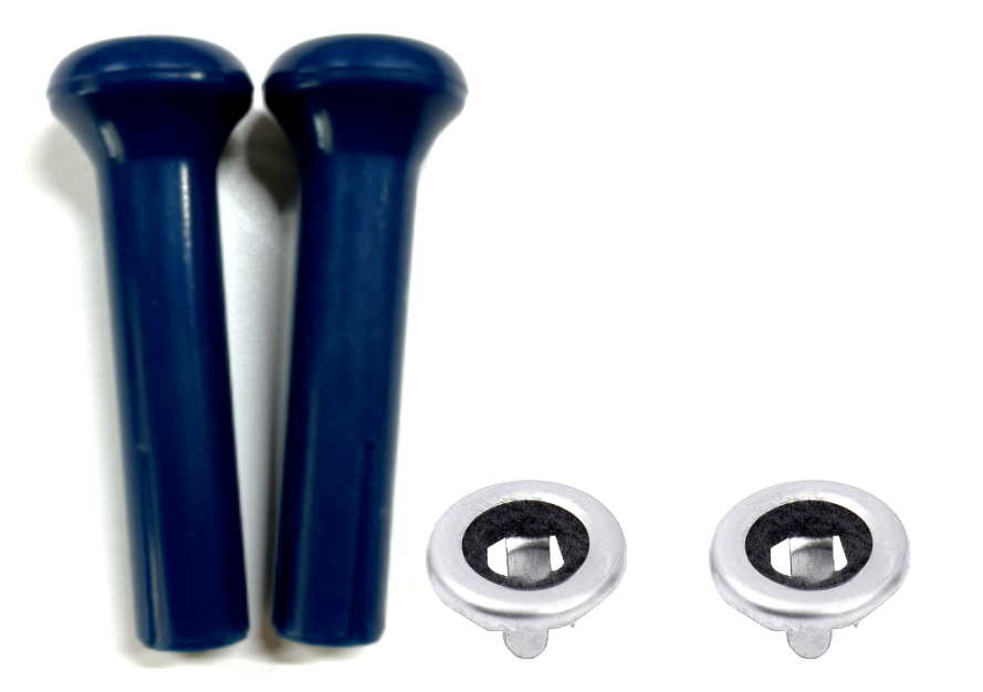OER Dark Blue Door Lock Knob Set For 1968-1986 Chevy and GMC Pickup Trucks