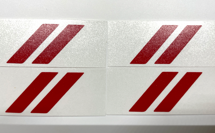 Red Rhombus Wheel Center Cap Overlay Decal Set For 2017-2023 Dodge Charger