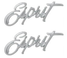 Load image into Gallery viewer, Front Fender Emblem Set For 1970-1975 Pontiac Firebird Esprit Made in the USA
