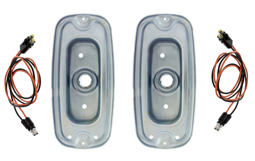 Tail Light Housing and Pigtail Set For 1960-1966 Chevy & GMC Fleetside Trucks
