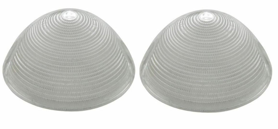 United Pacific Clear Plastic Parking Light Lens Set 1955-1957 Chevy Pickup Truck