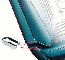 Load image into Gallery viewer, OER Bucket Seat Molding Trim and Caps For 1966-1971 Chevy Nova Impala Bel Air
