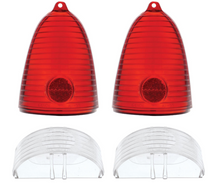 Load image into Gallery viewer, United Pacific Tail Light and Backup Lens Set For 1955 Chevy Bel Air 150 210
