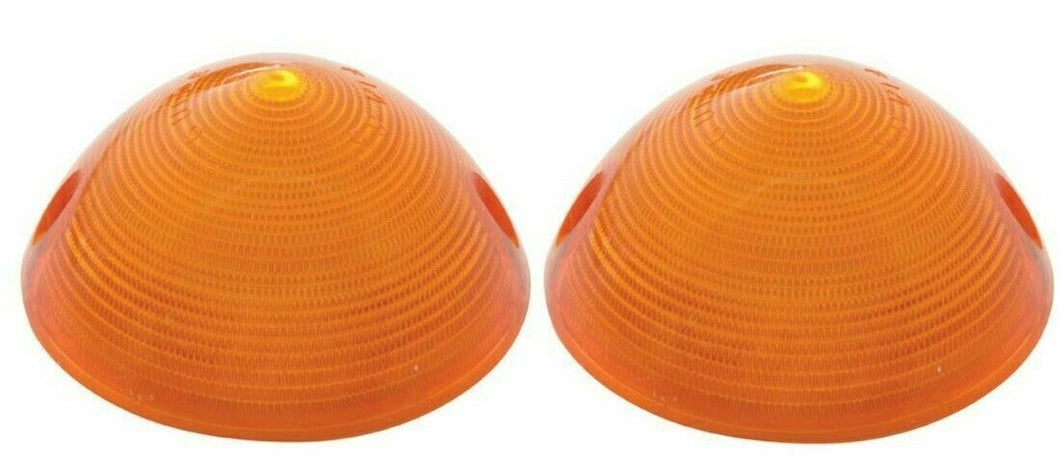 United Pacific Amber Plastic Parking Light Lens Set 1955-1957 Chevy Pickup Truck