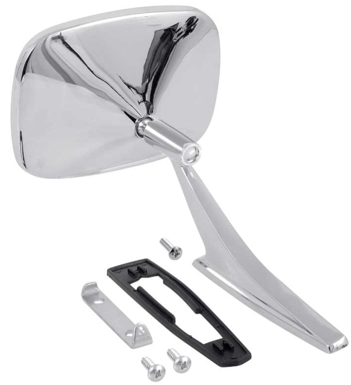 OER Right Hand Chrome Outside Door Mirror For 1968 Firebird & 1968-1969 Camaro