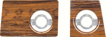 Load image into Gallery viewer, OER Cherrywood Radio Volume and Tuning Dash Plates 1969 Chevy Camaro
