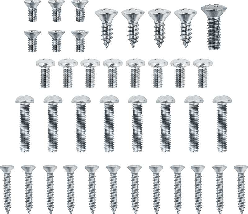 35 Piece Exterior Screw Set For 1956 Chevy Bel Air 150 and 210 Models