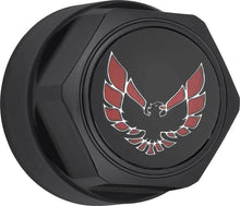 Load image into Gallery viewer, OER Wheel Center Cap Set Flat Black w/ Early Red Bird Logo 1977-1981 Firebird

