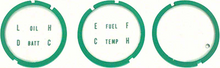 Load image into Gallery viewer, OER 3 Piece Console Gauge Lens Set For 1967 Firebird and Camaro Models
