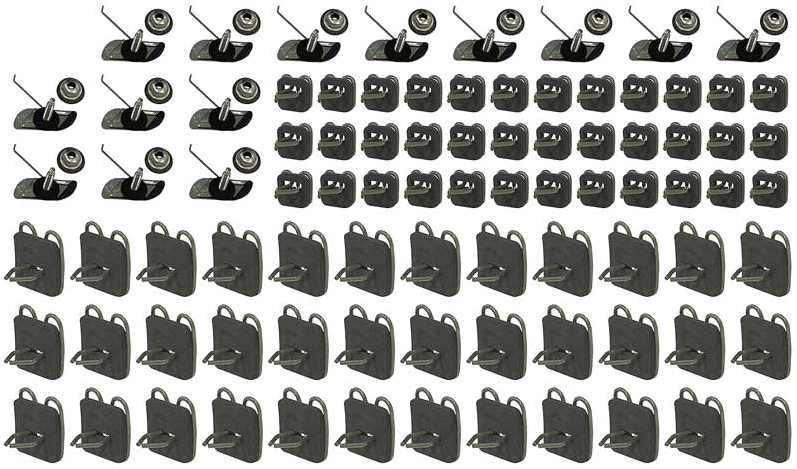 OER Upper and Lower Side Molding Clip Set 1962-1966 Chevy Short Bed Pickup Truck