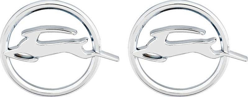 OER Reproduction Quarter Panel Emblem Set 1963 Chevy Impala Models