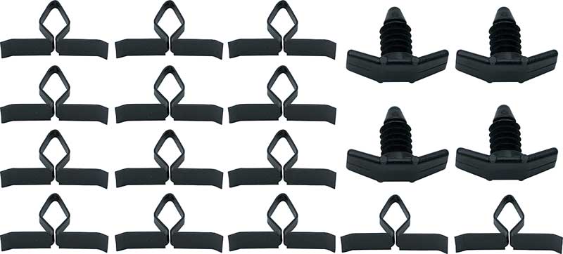 OER 18 Piece Hood to Cowl Seal Clip Set For 1970-1981 Pontiac Firebird & Camaro