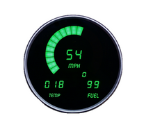 Load image into Gallery viewer, Intellitronix Green LED Digital Gauge Cluster 1955-1986 Jeep CJ Models
