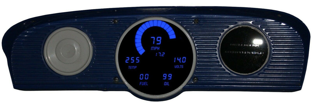 Intellitronix Blue LED Digital Gauge Cluster 1961-1966 Ford Truck Models