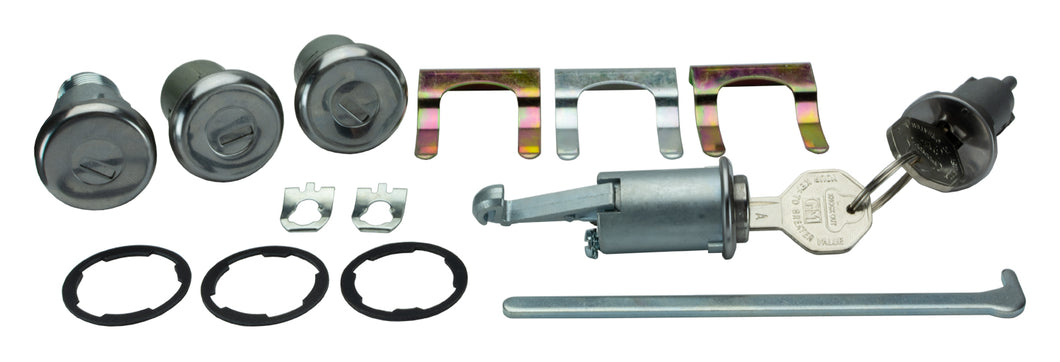 Ignition Door Trunk and Glovebox Lock Set 1966-1967 Nova and 1967 Camaro