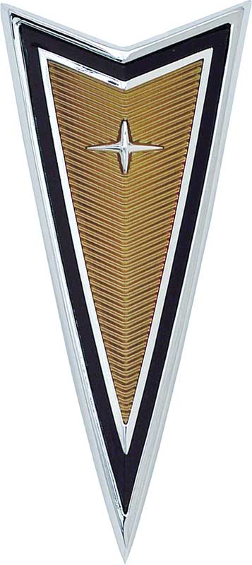 OER Gold Bumper Nose Front Arrowhead Emblem For 1978-1981 Firebird Esprit