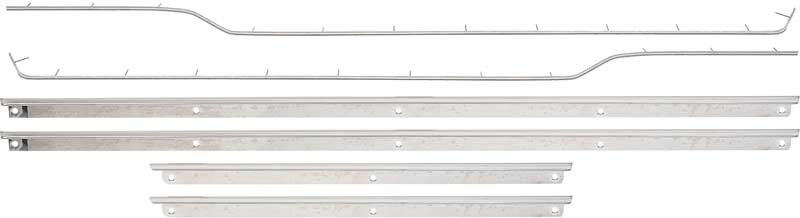 OER R1110 1967 Pontiac Firebird Chevy Camaro Deluxe Door Panel Molding Set Coupe