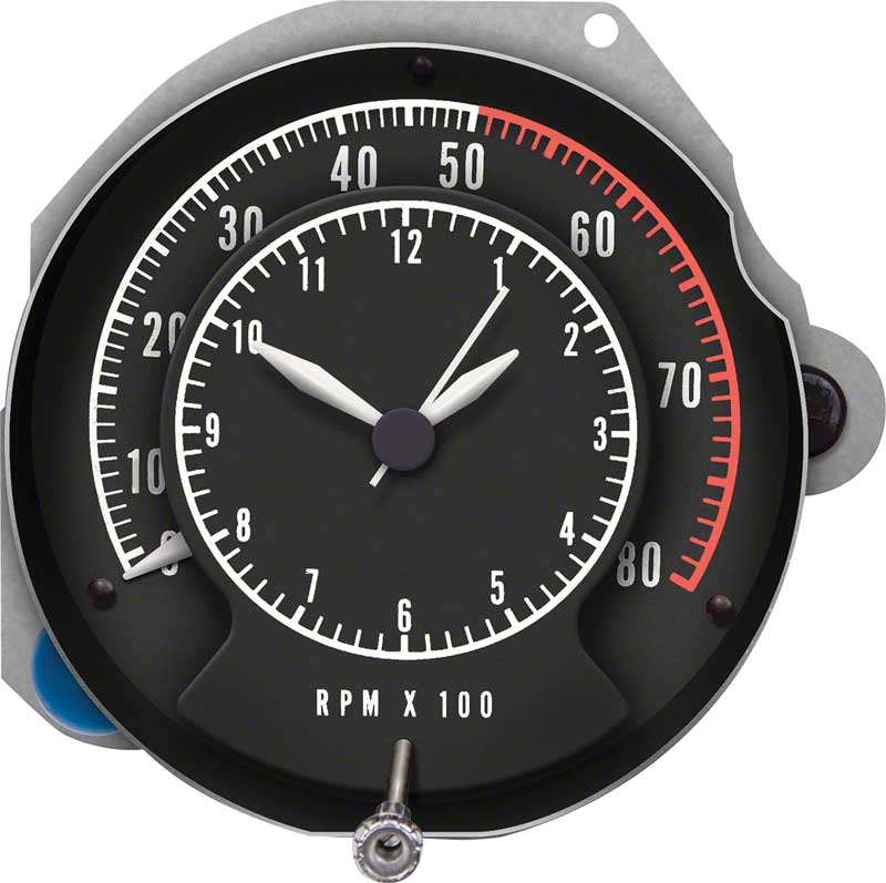 OER 1277441 Tachometer 1968-70 Charger/B-Body Rallye 5000 RPM Red Line