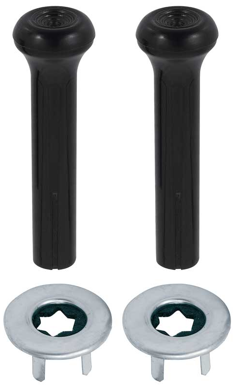 OER Black Door Lock Knob Set For 1973-1981 Firebird/Trans AM and Camaro