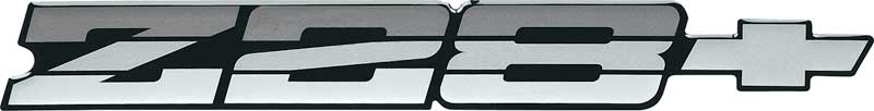1985-87 Camaro Z28 Rear Panel Emblem - Gray