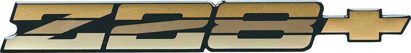 1985-87 Camaro Z28 Rear Panel Emblem - Dark Gold