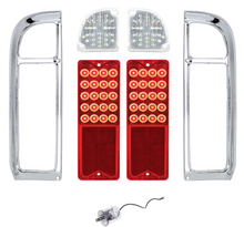 Load image into Gallery viewer, United Pacific LED Tail Light/Backup Light Set &amp; Bezels 1969-72 Chevy/GMC Trucks

