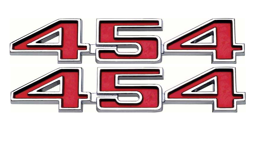 OER 454 Front Fender Emblem Set For 1970-1974 Chevelle and EL Camino Models