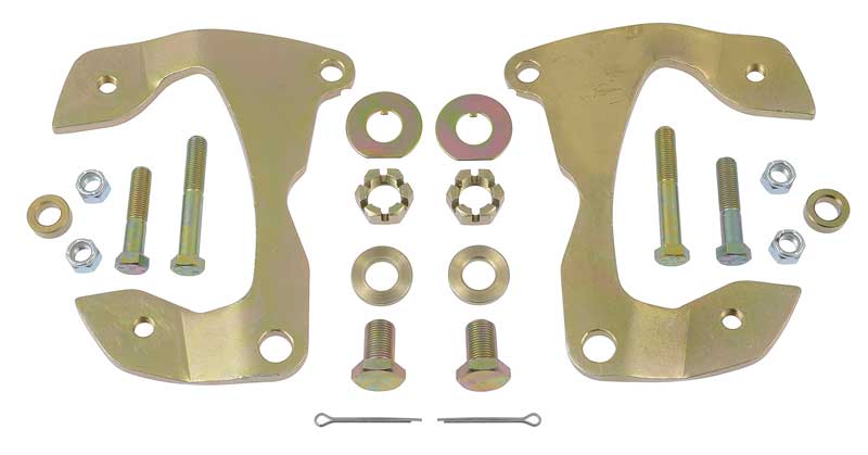 OER Authorized D153645 1955-64 Chevrolet Full Size Disc Brake Caliper Brackets for OE Spindles and Small GM Calipers