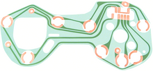 Load image into Gallery viewer, Printed Circuit For Models With Tachometer 1968 Chevy Camaro Made in the USA
