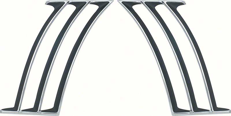 OER K280 1969 Chevrolet Camaro Quarter Panel Side Louver Set