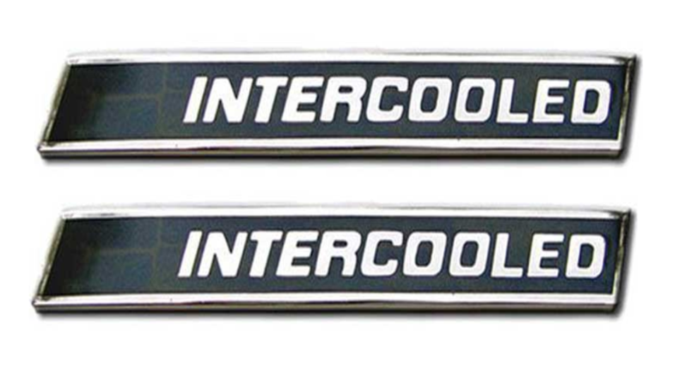 OER Intercooled Front Fender Emblem Set For 1986-1987 Buick Regal Grand National