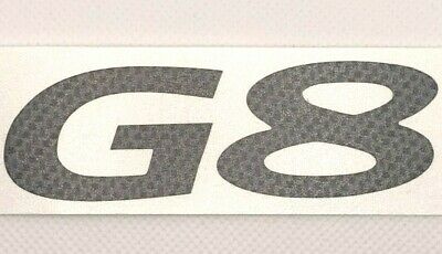 Carbon Fiber Rear G8 Emblem Overlay Decal 2008-2009 Pontiac G8 Models