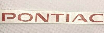 Red Rear Pontiac Emblem Overlay Decal 2008-2009 Pontiac G8 Models