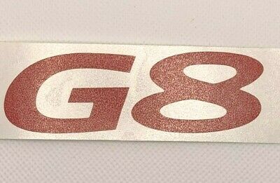 Red Rear G8 Emblem Overlay Decal 2008-2009 Pontiac G8 Models