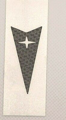 Carbon Fiber Front Arrowhead Emblem Overlay Decal 2004-2006 Pontiac GTO Models