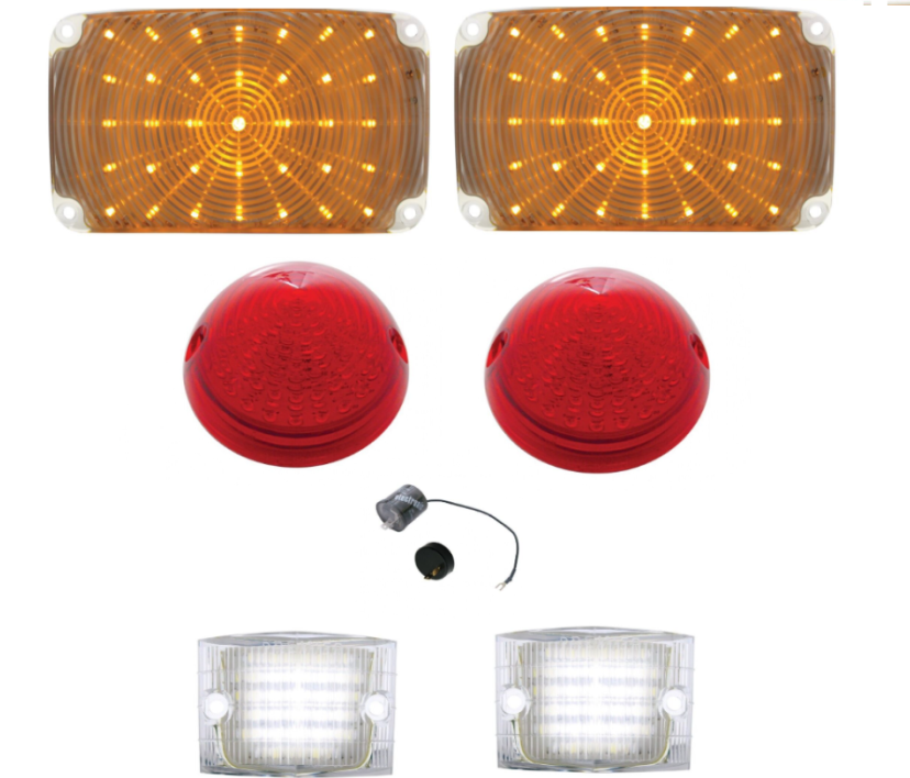 United Pacific LED Parking Tail Light and Back-Up Light Set 1956 Bel Air 150 210