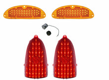 Load image into Gallery viewer, United Pacific One Piece 48 LED Tail Light/Marker Light Set 1955 Chevy Bel Air
