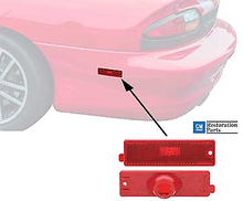 Load image into Gallery viewer, OER Rear Side Left Hand Red Marker Lamp Lens 1993-2002 Chevy Camaro Models
