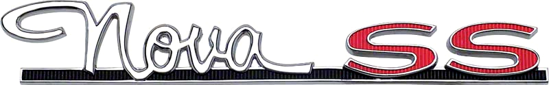 OER Zinc Diecast Quarter Panel Emblem For 1963 Chevy II Nova SS Models