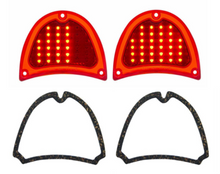 Load image into Gallery viewer, United Pacific 32 LED Sequential Tail Light Set For 1957 Chevy Bel Air 150 210
