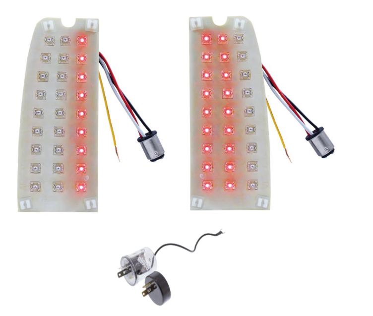 Sequential LED Tail Light Set For 1966-1977 Bronco and 1964-1972 Ford Trucks