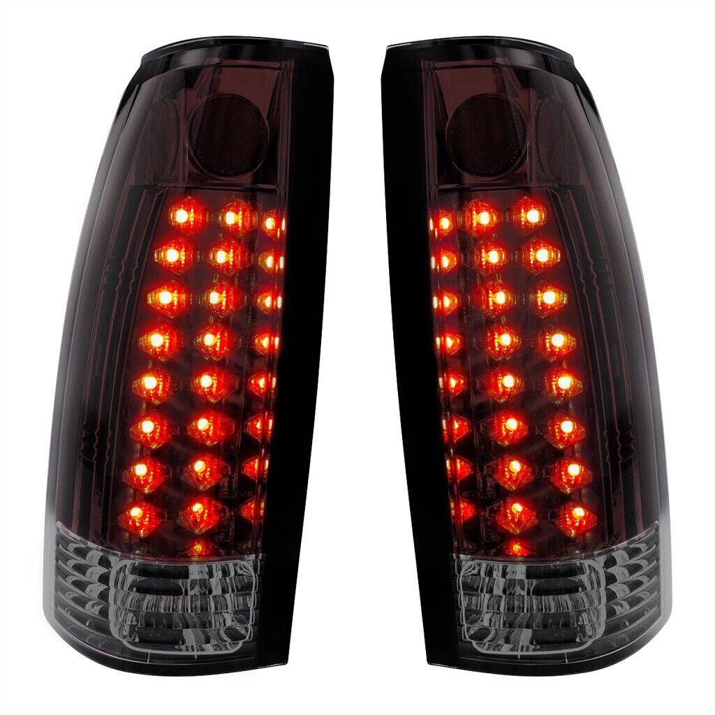 United Pacific Smoked LED Tail Light Set For 1988-1998 Chevy and GMC Trucks
