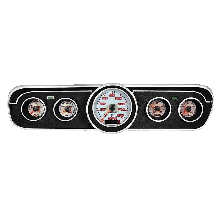 Intellitronix Red LED Analog Replacement Gauge Cluster For 1964-1966 Mustang