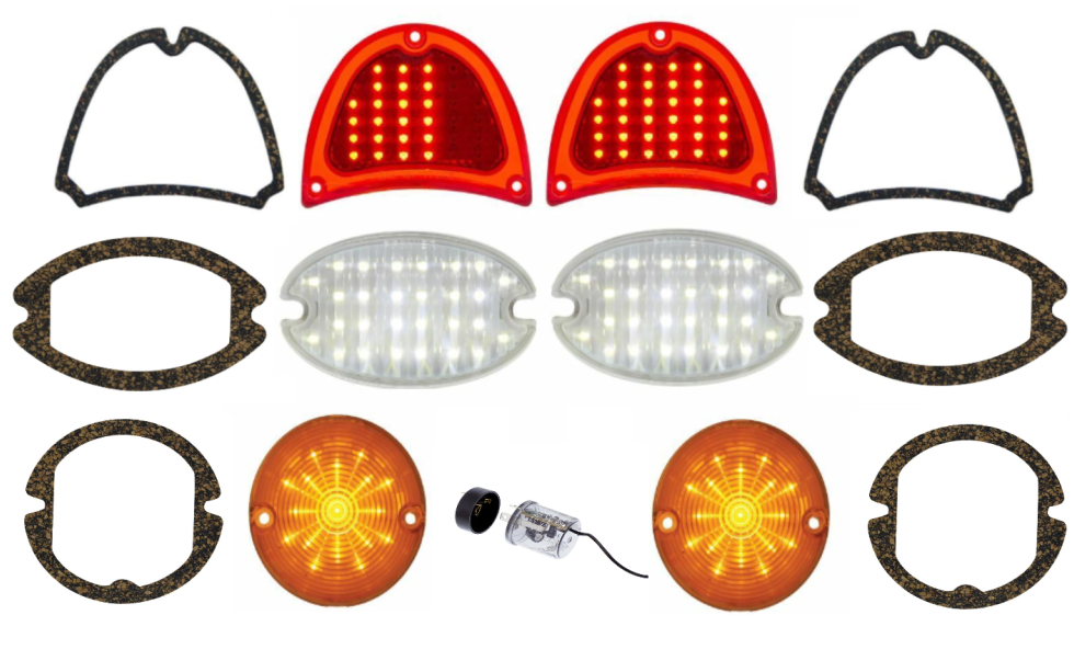 United Pacific LED Sequential Tail/Backup/Turn Light Set For 1957 Chevy Bel Air