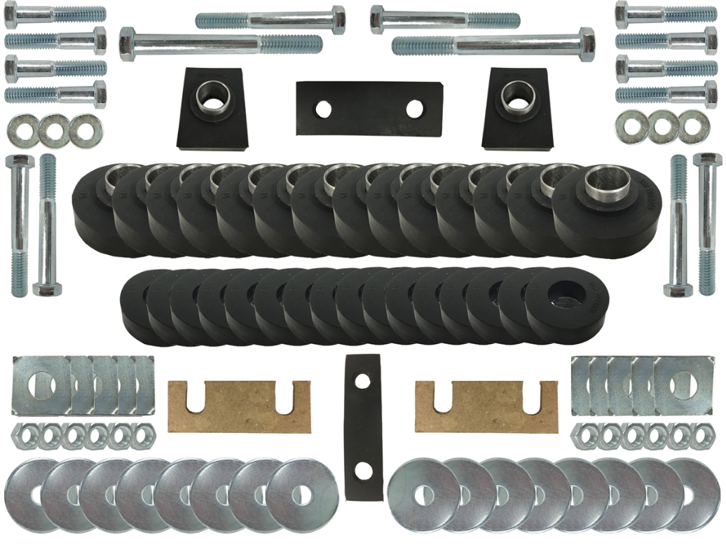 Body Mount Bushing and Hardware Kit For 1955-1957 Bel Air 150 and 210 Hardtop