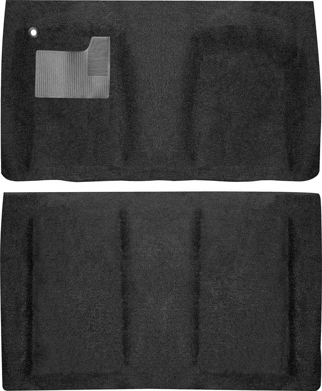 OER K20001 1967-69 Pontiac Firebird Chevy Camaro Loop Carpet Medium Black
