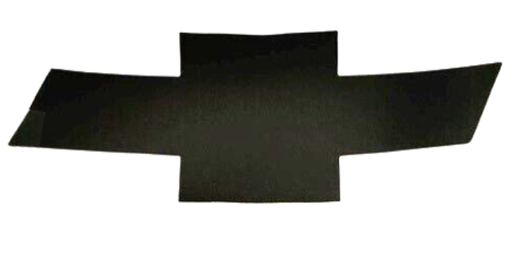 Flat Black Front Bowtie Overlay Decal For 2010-2013 Chevy Camaro Models